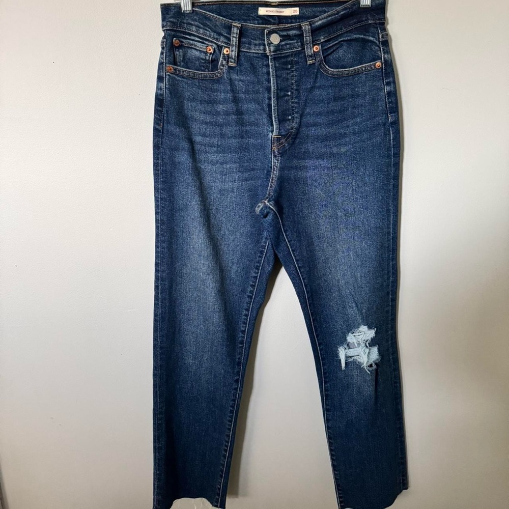 Women's Levi’s Wedgie Straight Blue Jeans